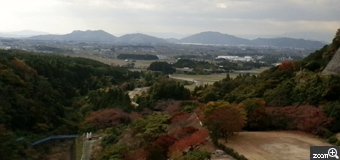 MIDORI／滋賀県愛荘町　「ダムの上から」　歩いて登りました。よく車では行くのですがこの日は歩いて登りました。帰る方がすごく疲れました