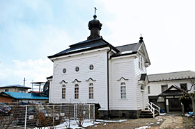 １９１５年に建てられた白河ハリストス正教会＝いずれも福島県白河市で