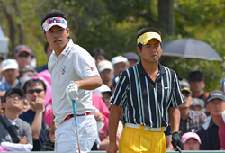 “若大将”池田勇太と大型ルーキー松山英樹。二人は大学の先輩、後輩だ。