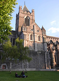 市内で最も古い建築物とされるクライストチャーチ大聖堂