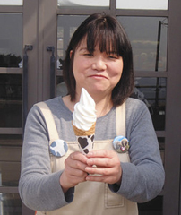 六甲山牧場のソフトクリーム
