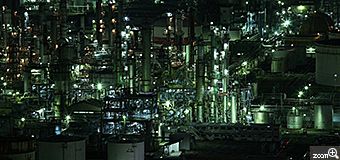 かおりんご／岐阜県大垣市　「工場萌え」　工場のキラキラが綺麗でした。三脚を使って頑張って撮りました。