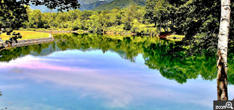 健知／愛知県稲沢市　「夏の静寂」　新潟県妙高市笹ヶ峰にある清水ヶ池です。静寂の池。夏の避暑に最適です。　清水ヶ池の静寂感が伝われば嬉しいです。