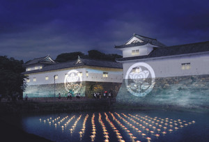 ライトアップされ、幻想的な姿を見せる彦根城のイメージ図＝彦根商工会議所提供