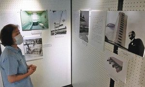 １９６４年東京五輪のためにホテルを建てた大谷米太郎を紹介した展示＝小矢部市の大谷博物館で