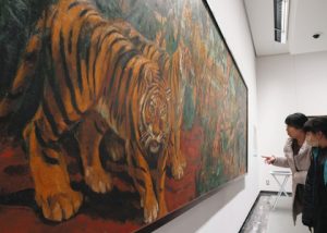 水谷清氏の「東山動物園猛獣画廊壁画Ｎｏ．２」